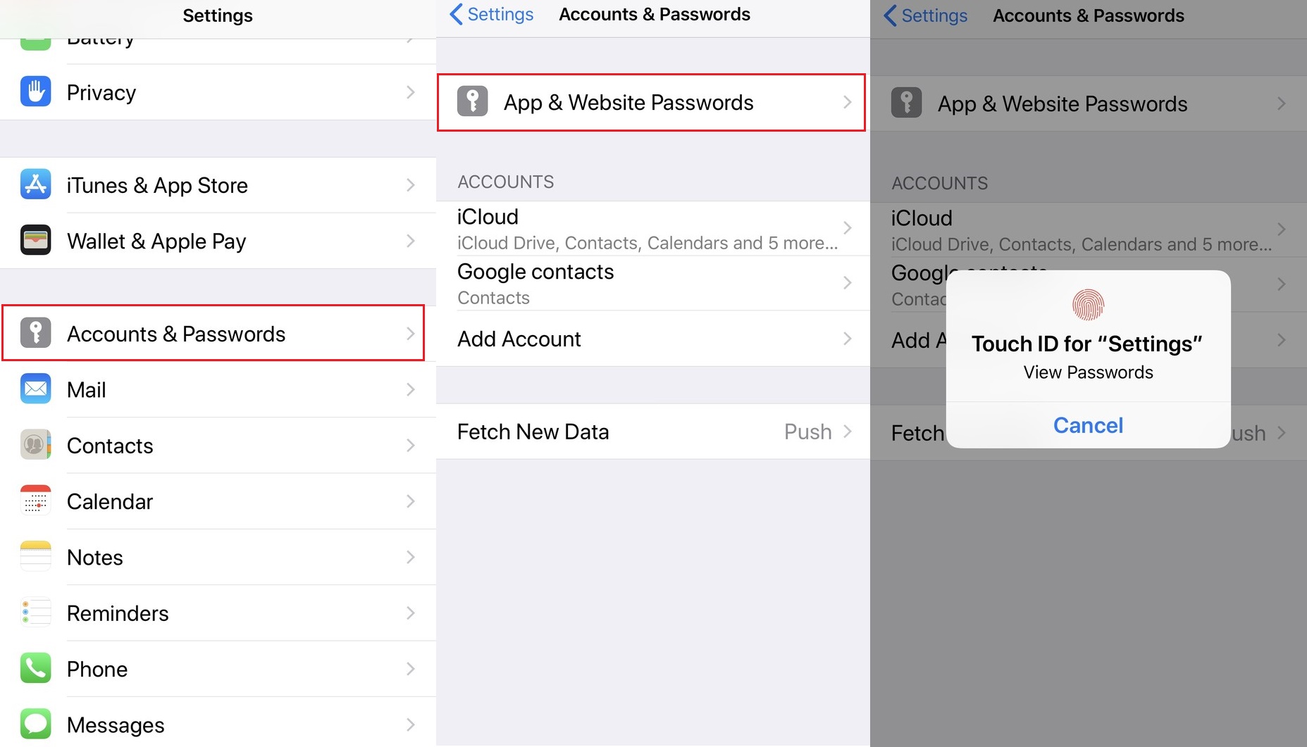 see gmail password on mail for mac